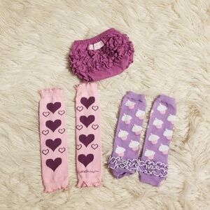 Ruffle butts diaper‎ cover& legwarmers